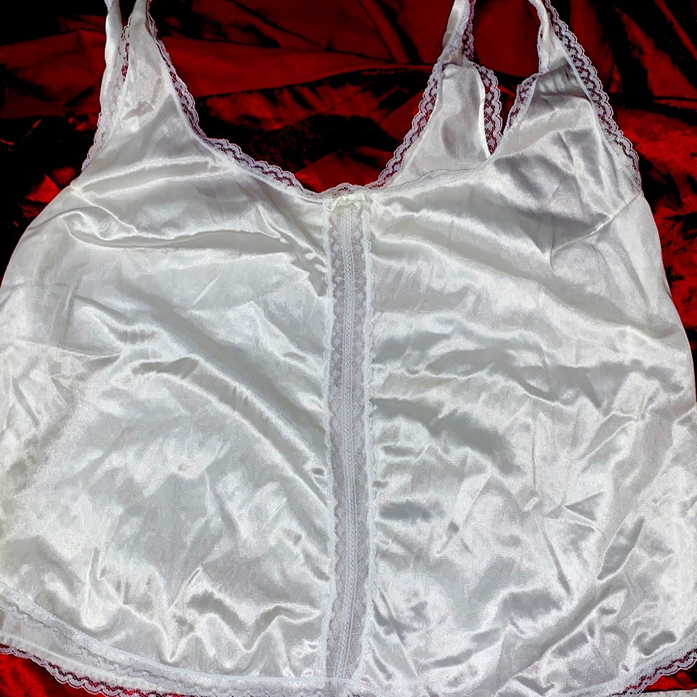 Vintage white silk shirt